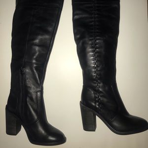 Vince Camuto over the knee boots black leather